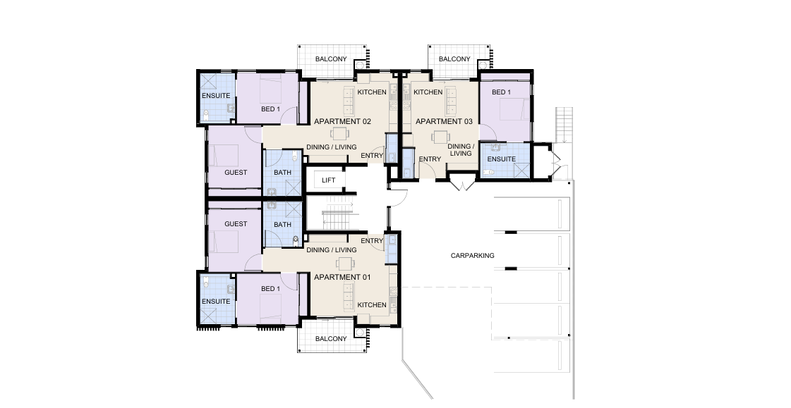 Single Occupancy SDA on Hope Island, Gold Coast — Floorplan 1