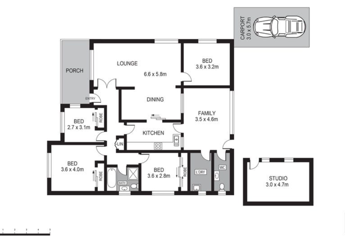 Beautiful 4-bedroom home — Floorplan 1