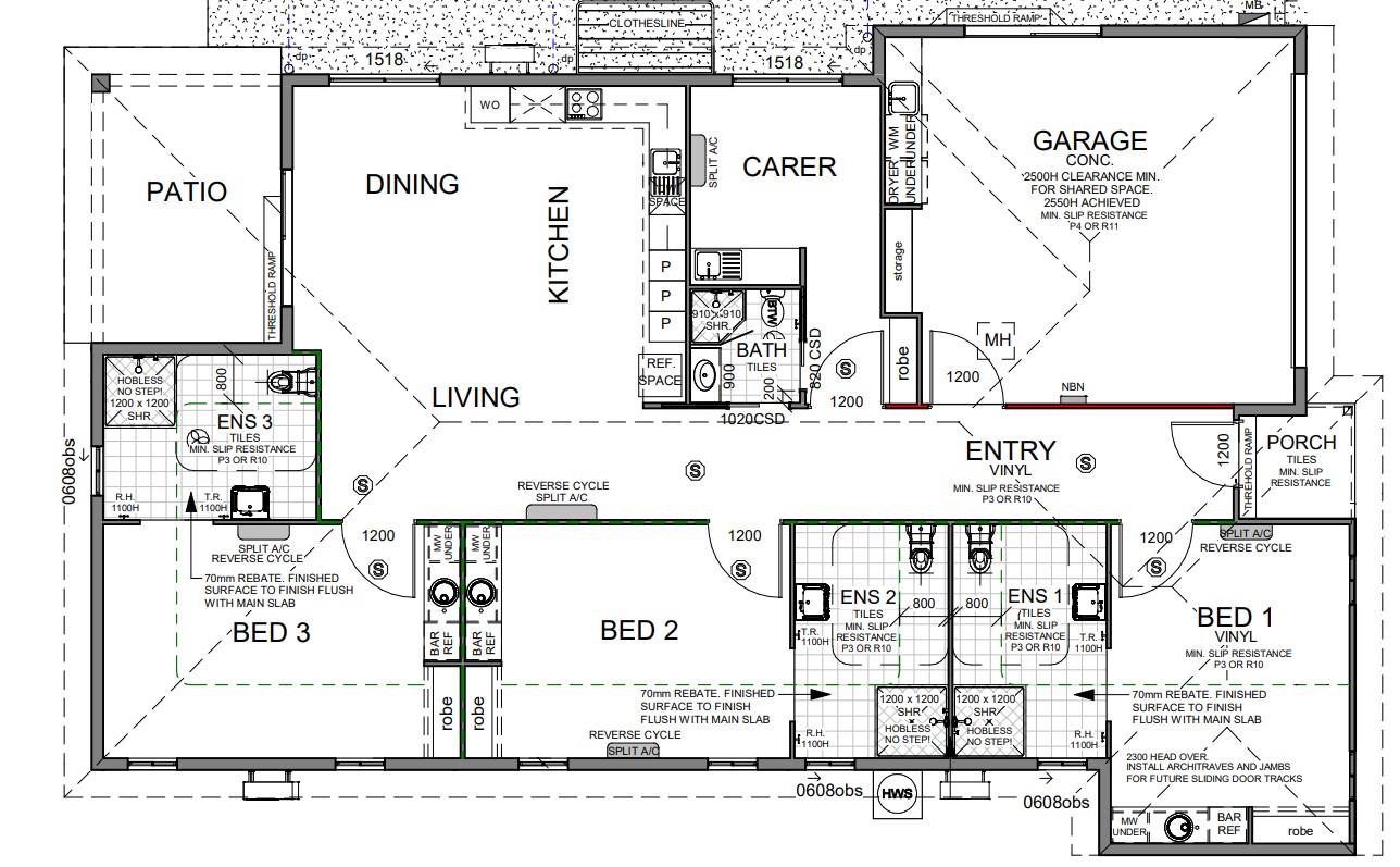 3 SDA Rooms (HPS) + OOA, Available now in Mount Low! — Floorplan 1