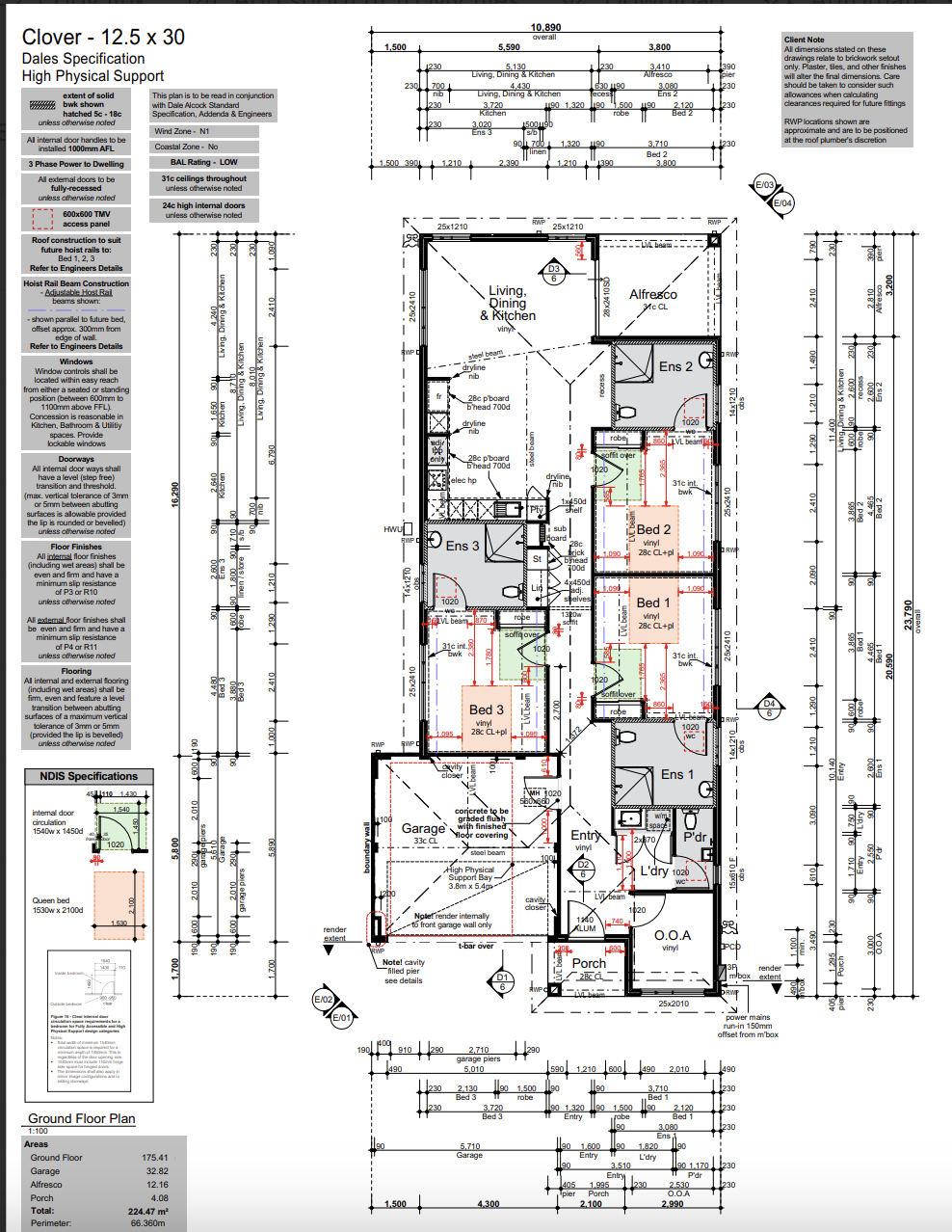 Baldivis 2 BED - HPS Home with 24/7 Support Room ! Enquire NOW — Floorplan 1