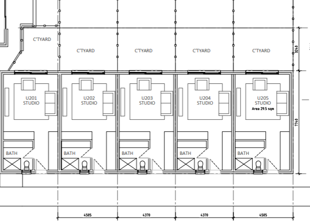 Medium Term Accommodation- The Quarters — Floorplan 1