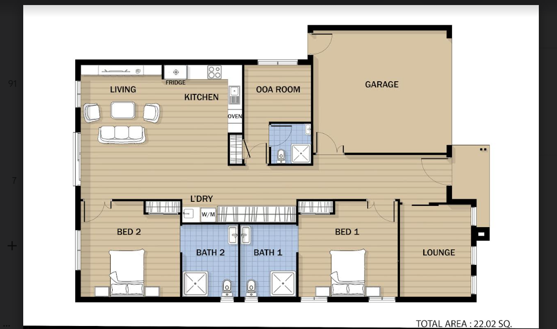 Donnybrook - Brand New 2 Bedroom House. SDA, SIL & High Physical Support Home! — Floorplan 1
