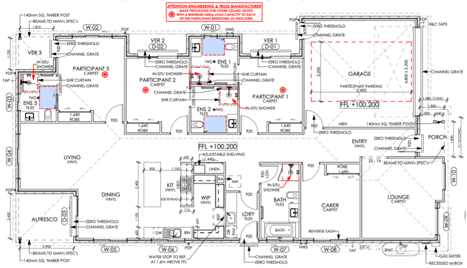Thoughtfully designed SDA - private ensuites & courtyards! — Floorplan 1