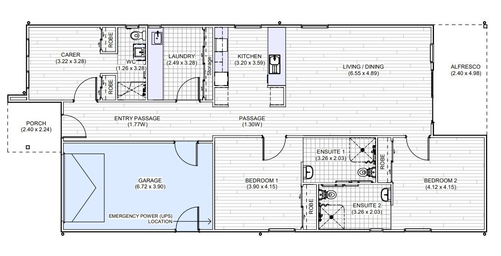 Your Dream Accessible Home Awaits in Beautiful Tasmania! — Floorplan 1