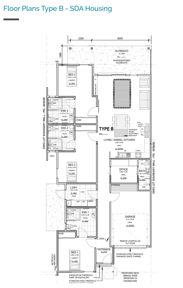 Fully Accessible 3-bedroom SDA in Caversham, Perth — Floorplan 2