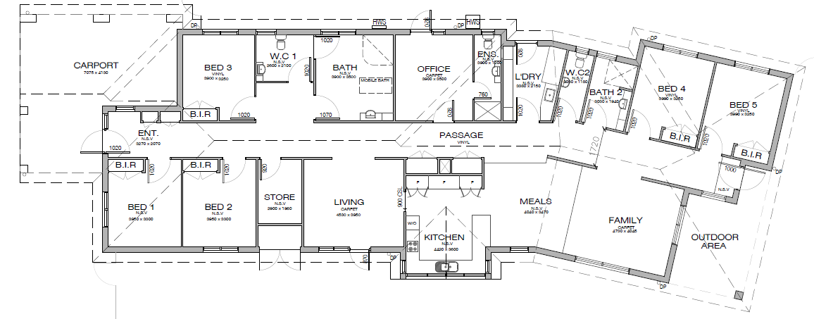 Modern accessible living in the heart of Clarinda — Floorplan 1