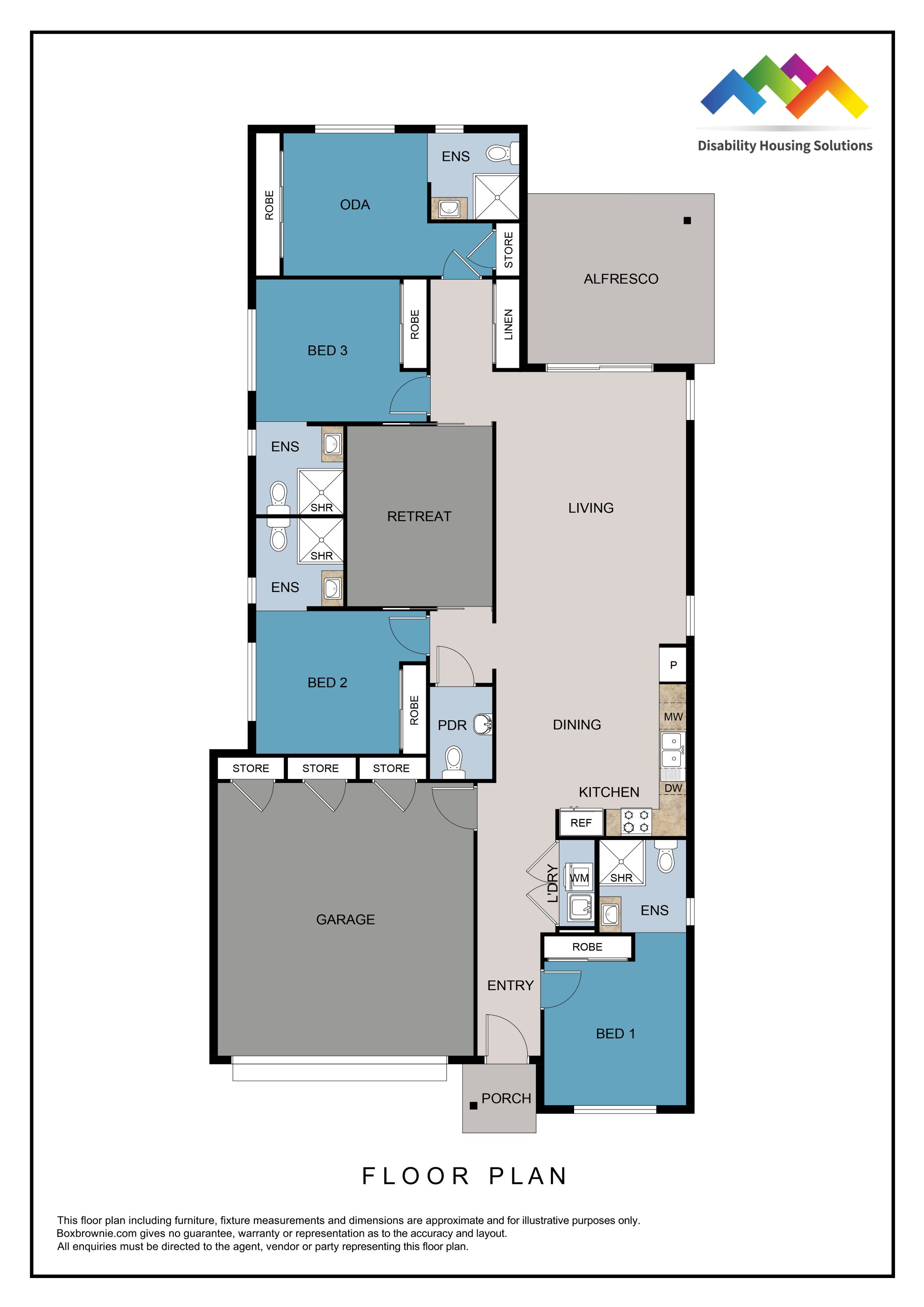 Deebing Heights Ipswich, Qld - Improved Livability House — Floorplan 1