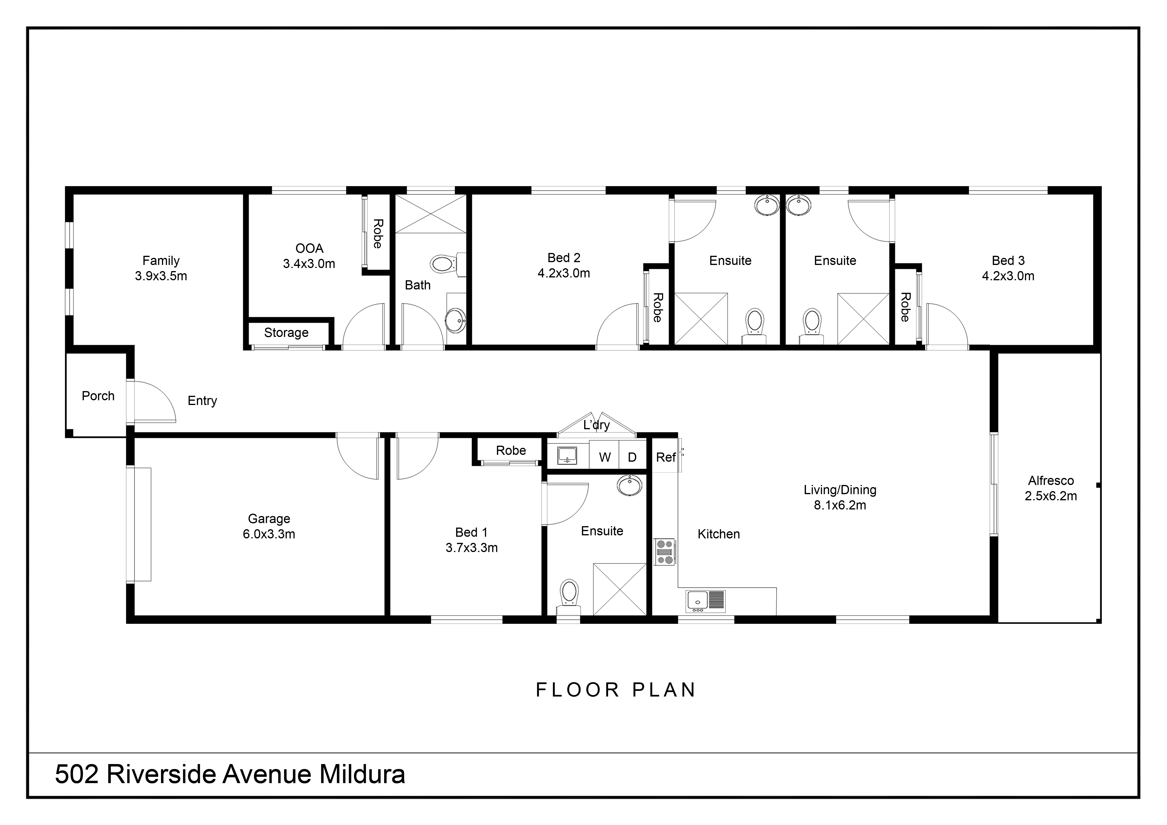 Mildura (Riverside Ave) — Floorplan 1