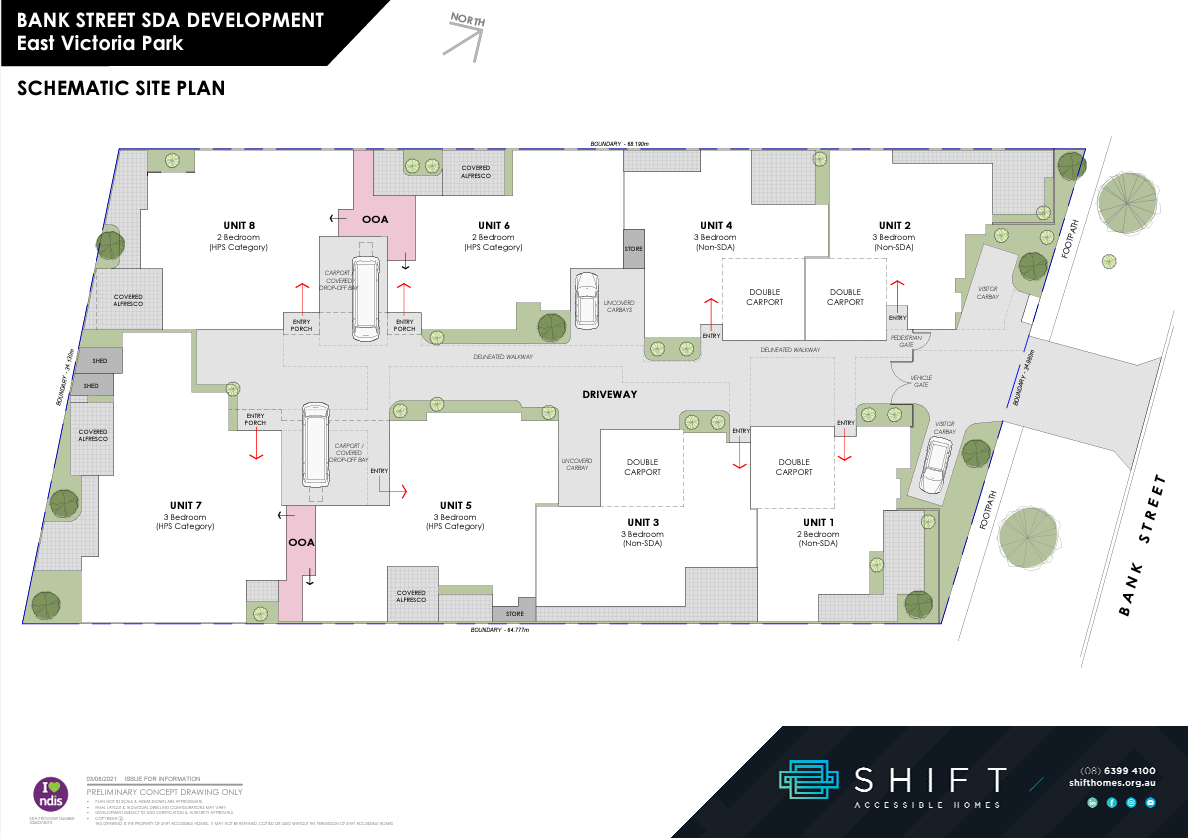 Bank Street East Vic Park SDA Unit 7 — Floorplan 1