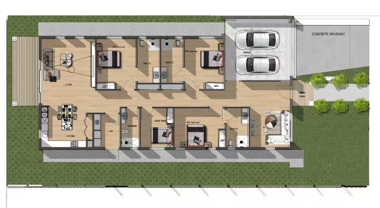 Prime Location, Walking Distance to the Beach & Close to All Amenities — Floorplan 1