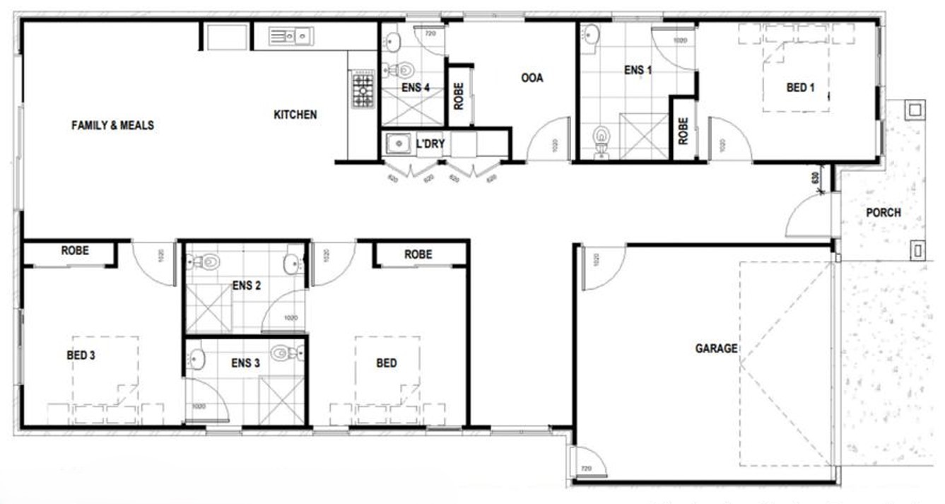 SDA HPS 2 Bedroom House plus OOA Tarneit, Vic  177 — Floorplan 1
