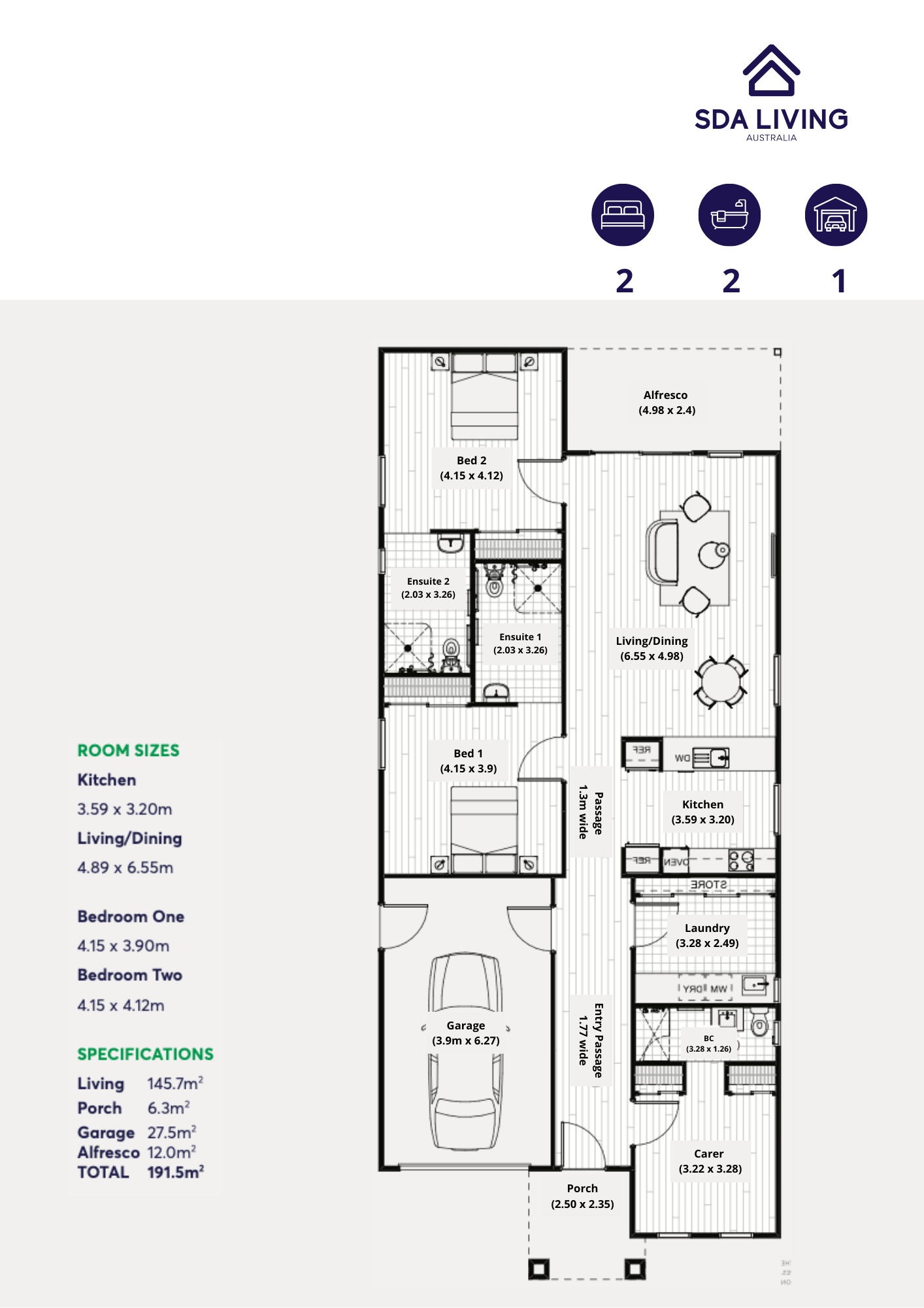 HPS built home in Midway Point - Ready for move in now! — Floorplan 1