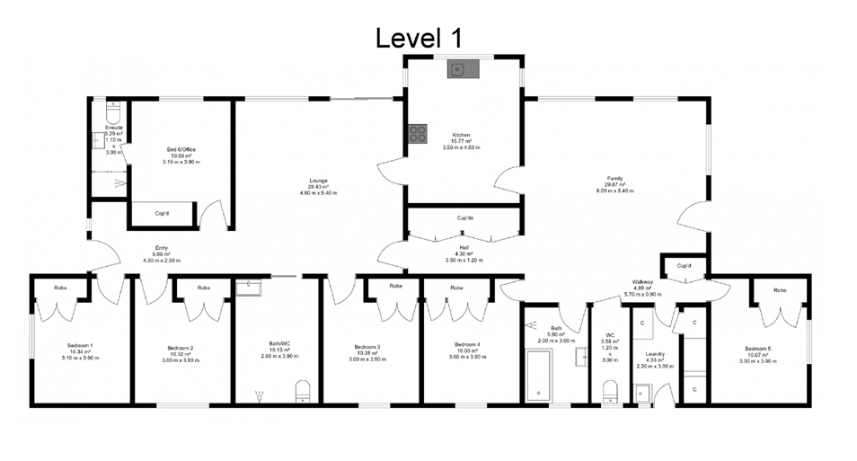 One vacancy available in this female dedicated home in Blackburn. — Floorplan 1