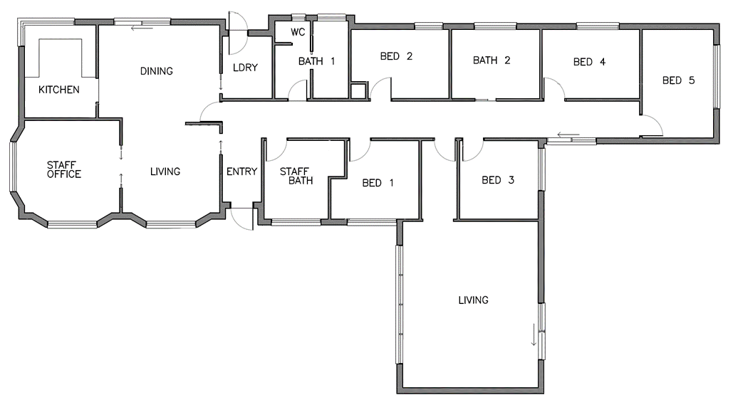 Simply delightful homey feeling in convenient Croydon — Floorplan 1
