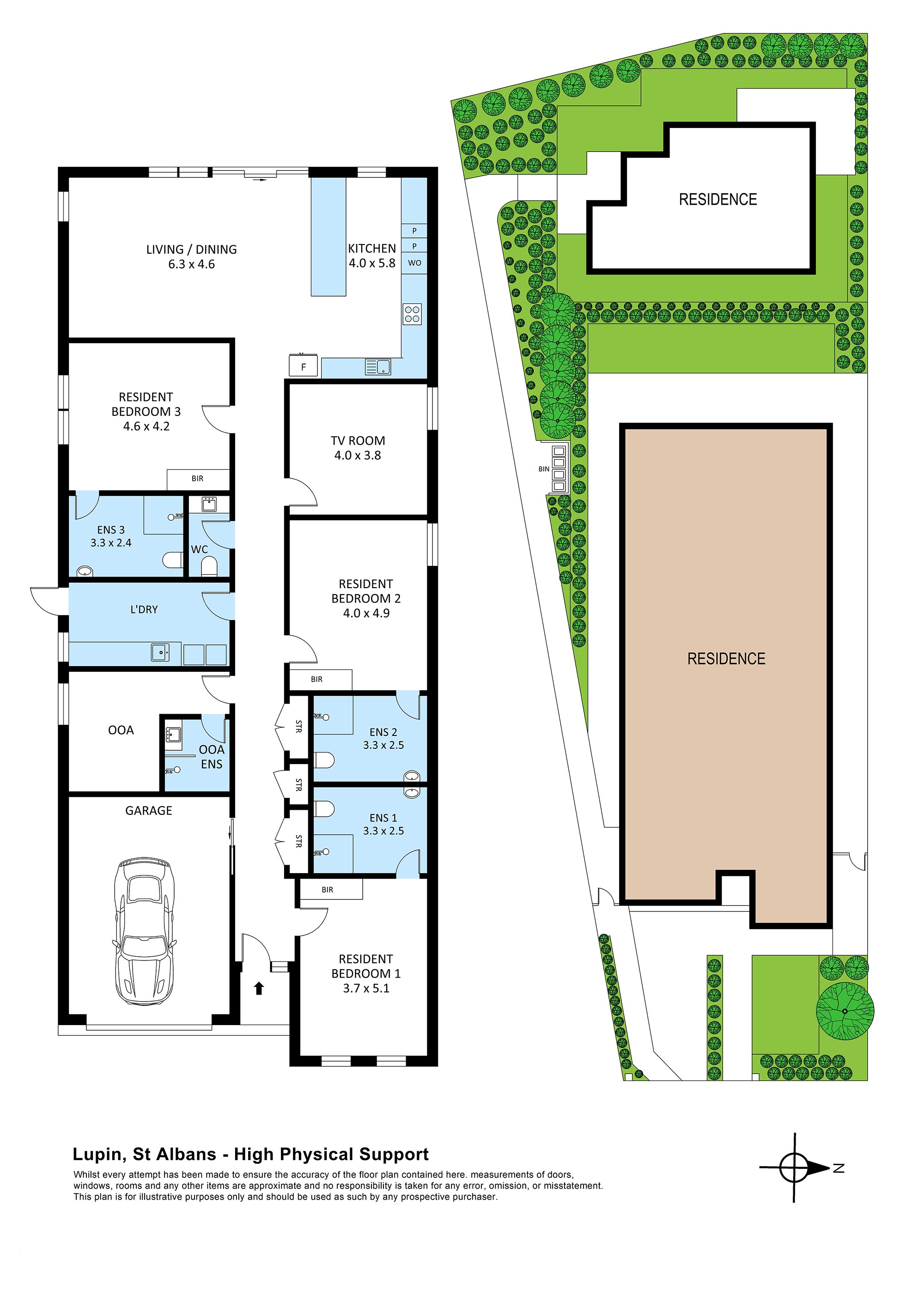 Beautiful home with High Physical Support features close to Brimbank Park! — Floorplan 1