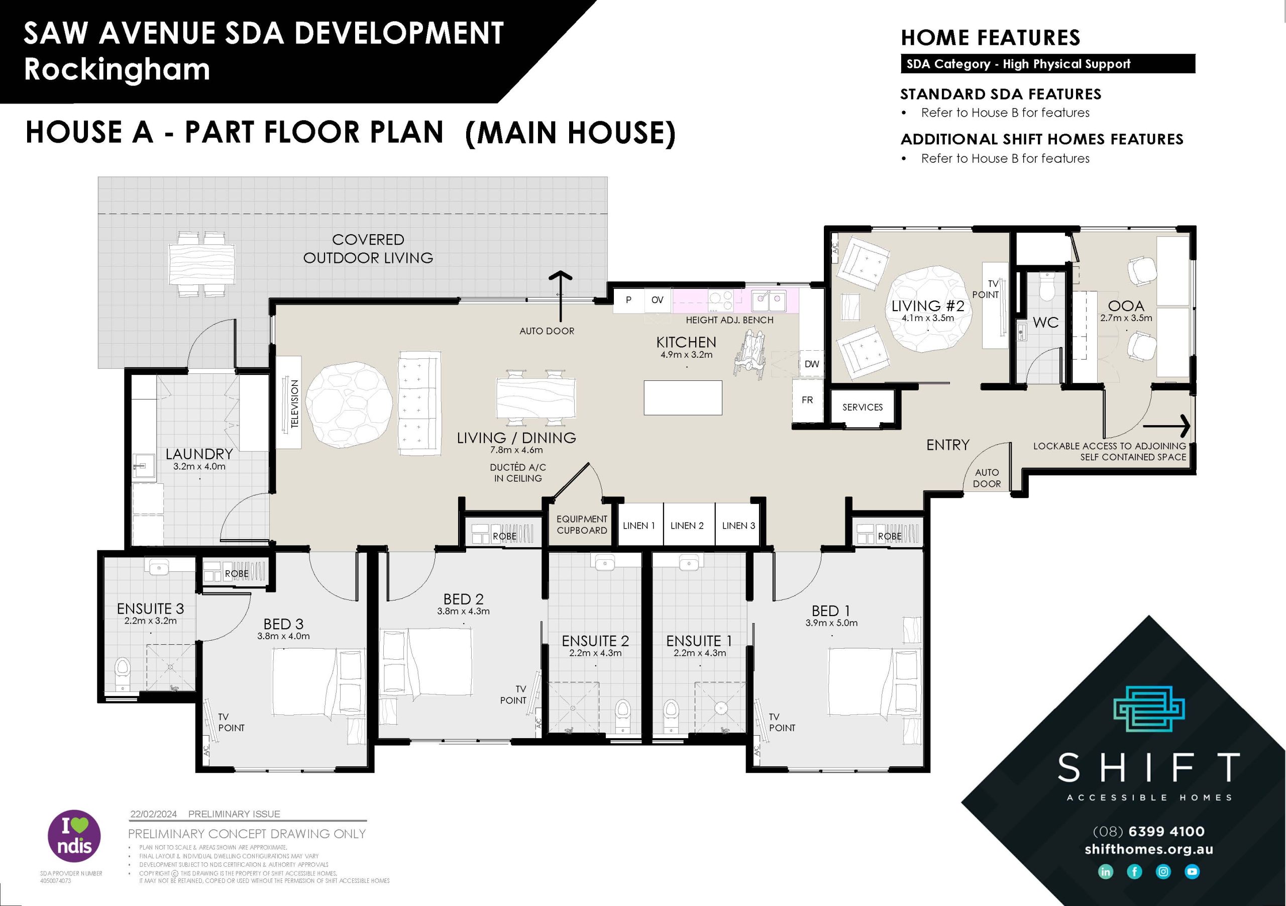 Saw Avenue Rockingham SDA House B — Floorplan 2