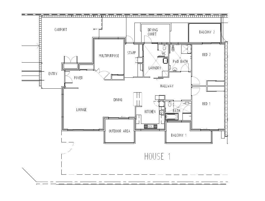 Modern Supported Living in Nambour. Shared Home, Personalised 1:2 Support. — Floorplan 1
