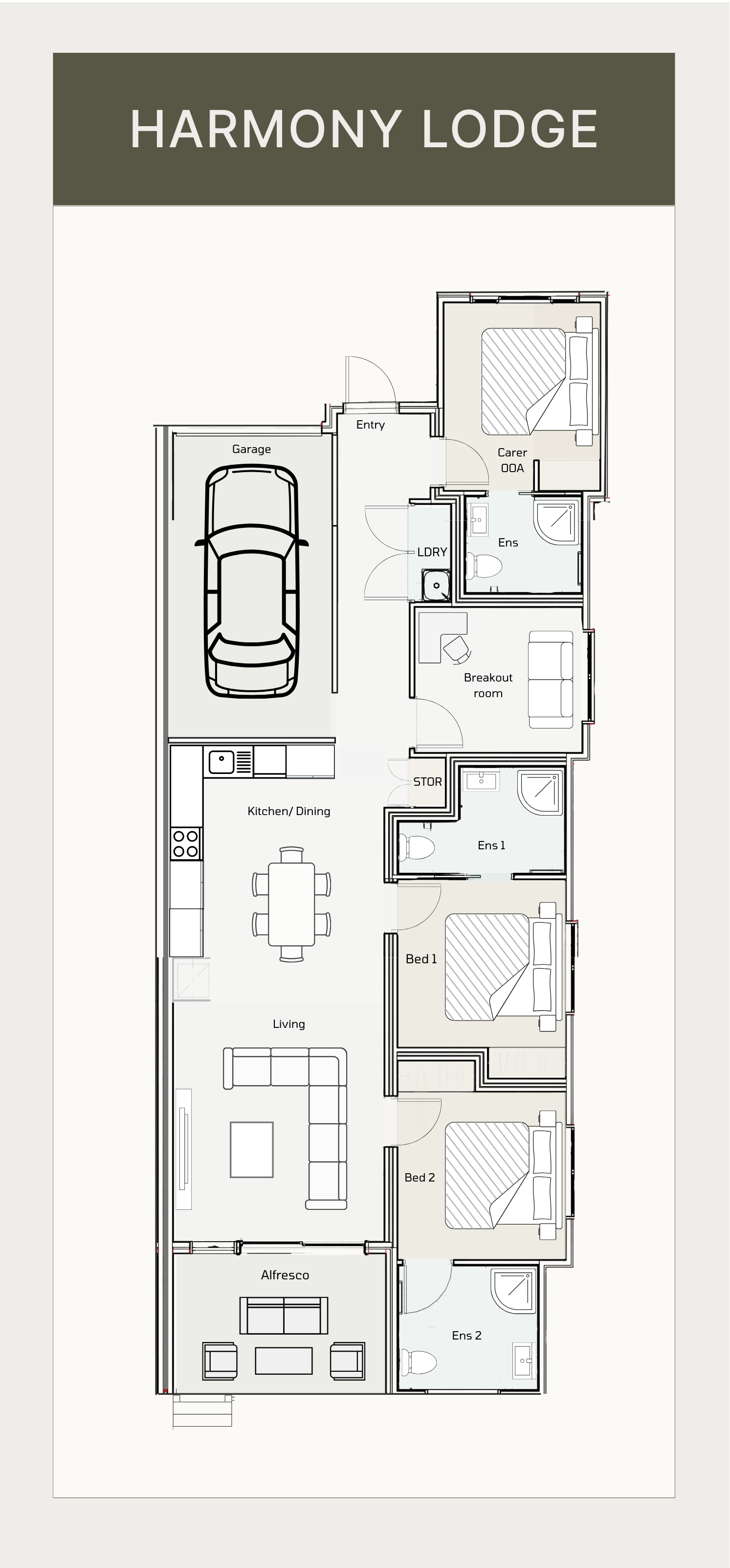 Harmony Lodge — Floorplan 1