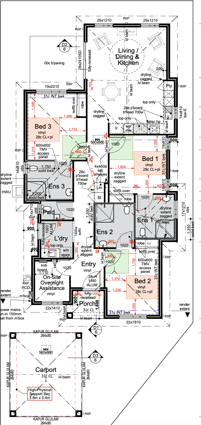 Mandurah SDA House — Floorplan 1