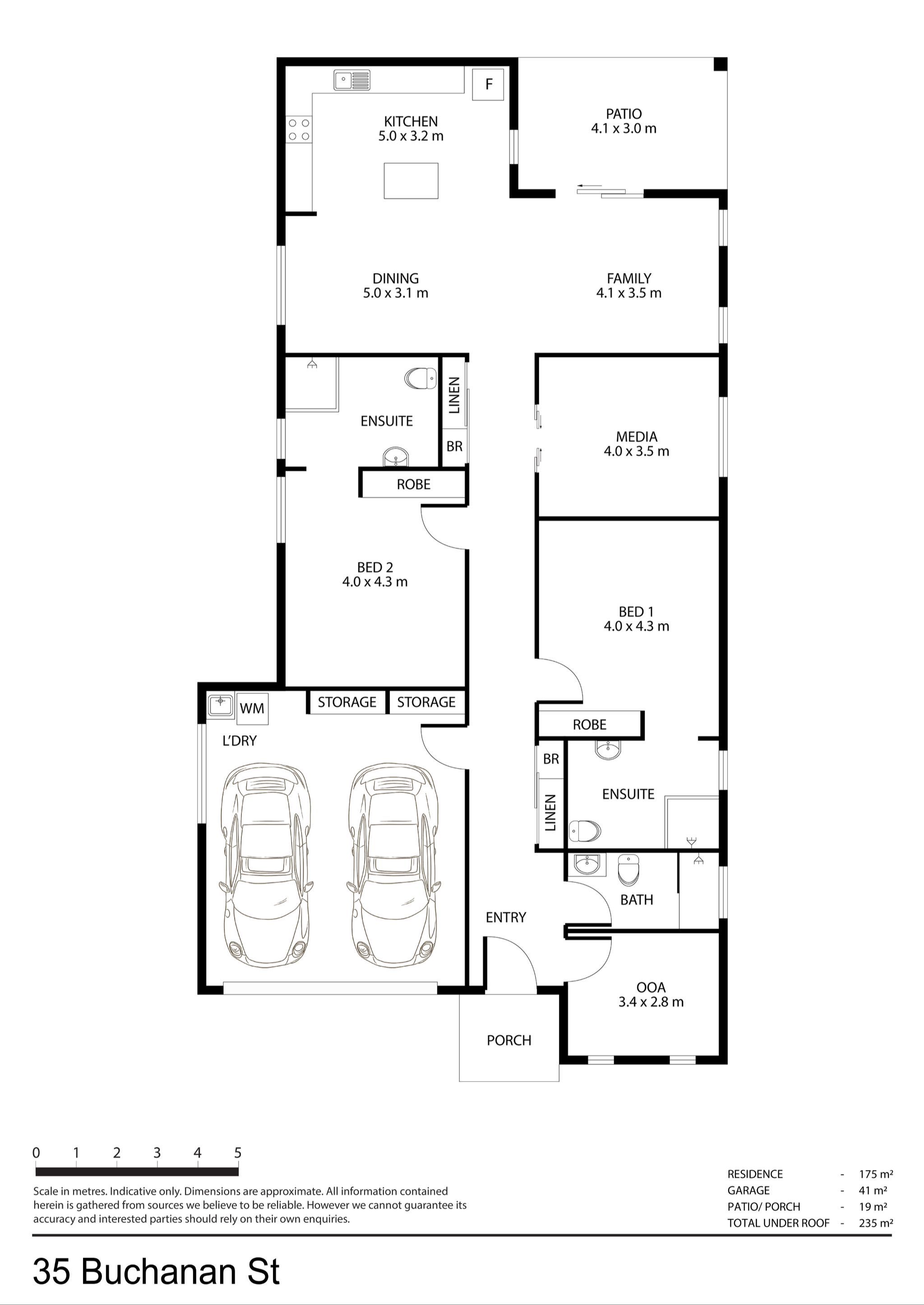 2 SDA + Media room + OOA, in Mount Louisa — Floorplan 1