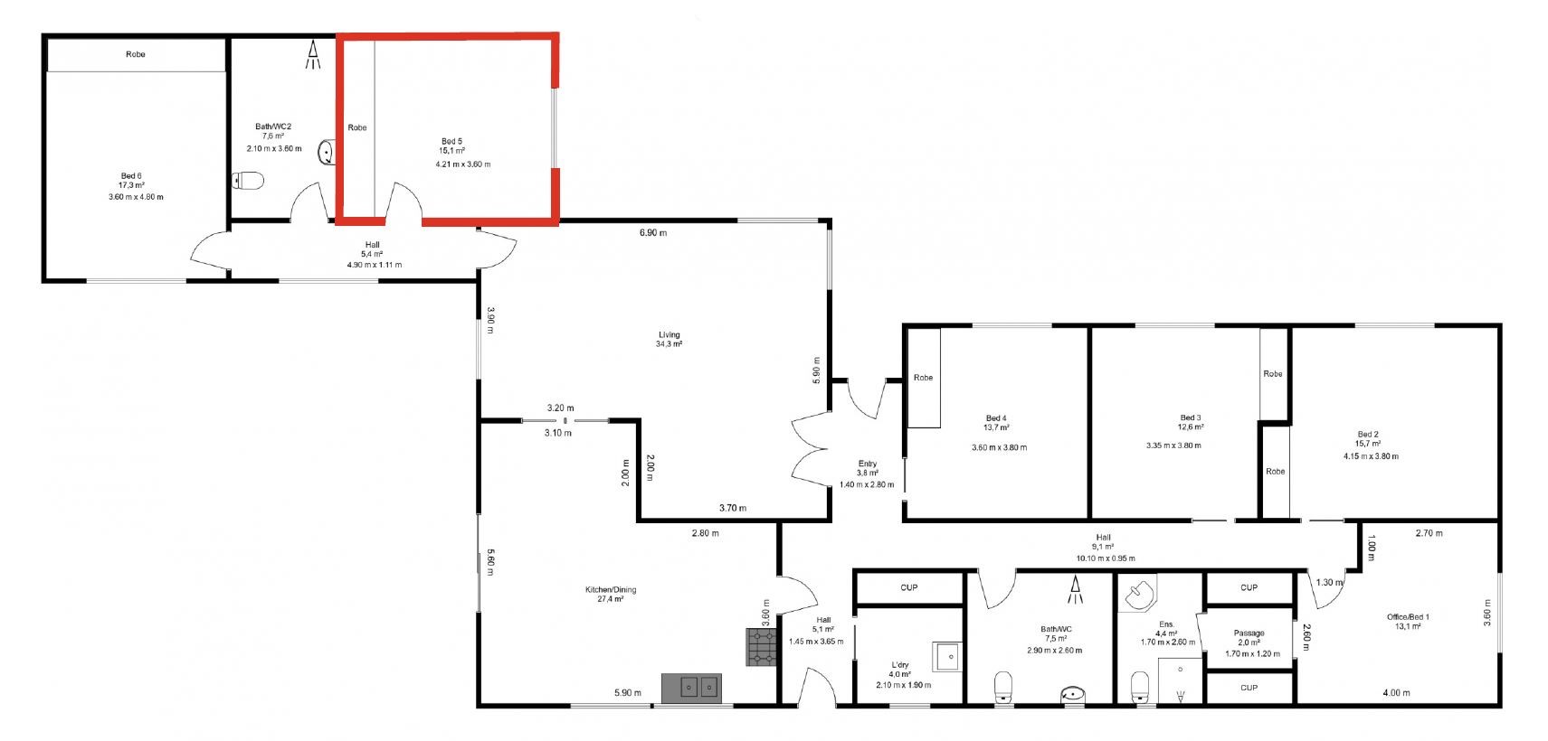 The perfect combination of supports, socialising & independence — Floorplan 1