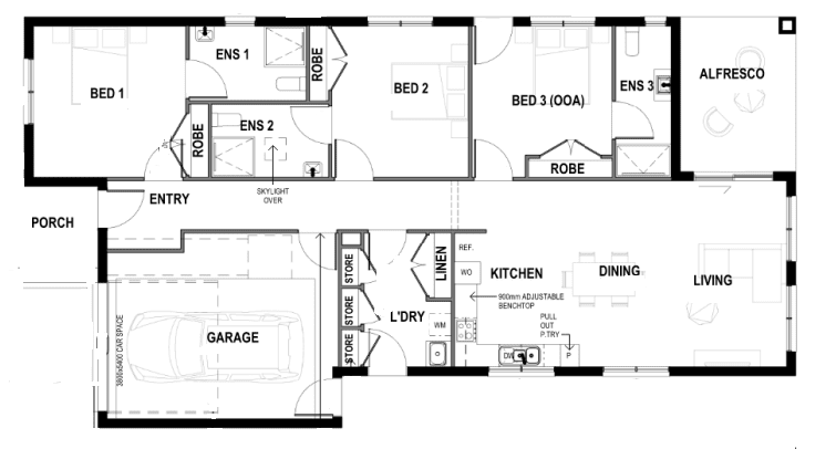 High Physical Support (HPS) Home - Beveridge, VIC 3753 — Floorplan 1