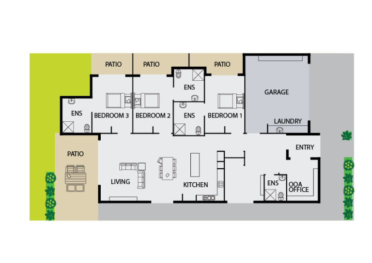 Brand new SDA SIL home available in Everton Park  1:3 share — Floorplan 1
