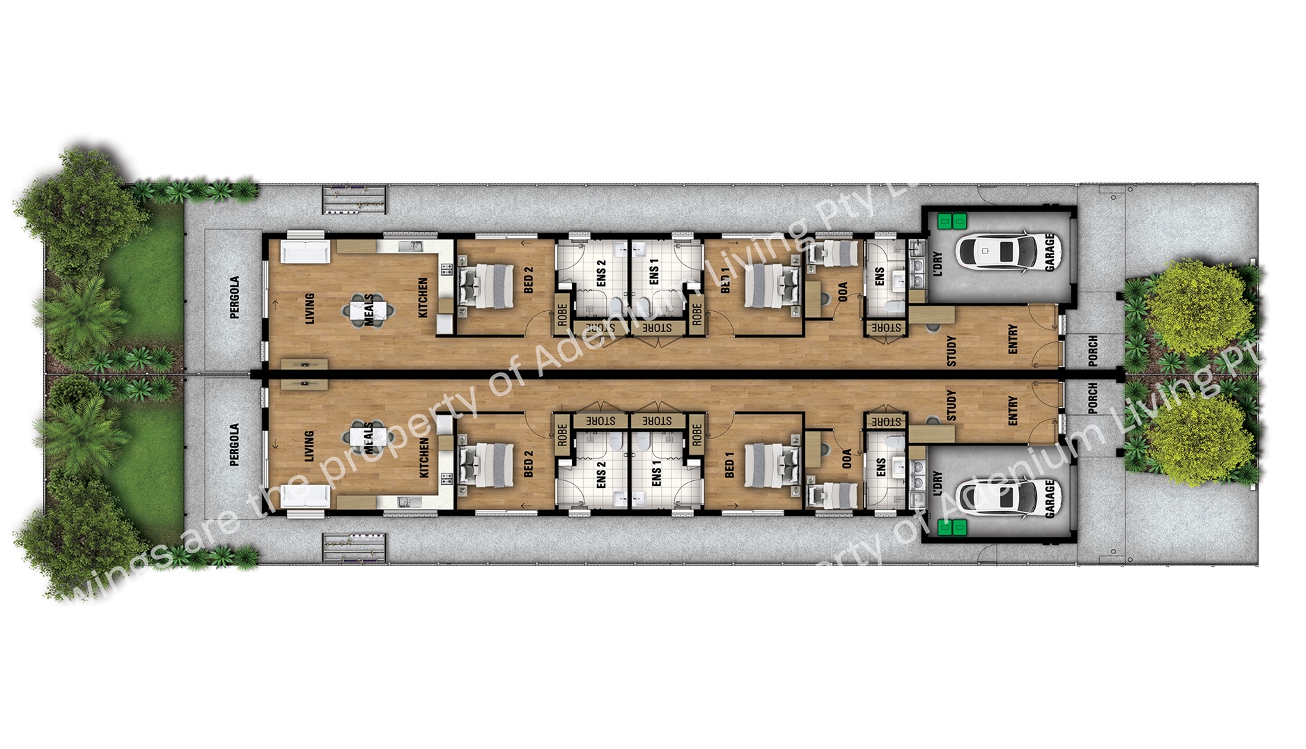 Accessible HPS & FA Home in Convenient Plympton Park — Floorplan 1