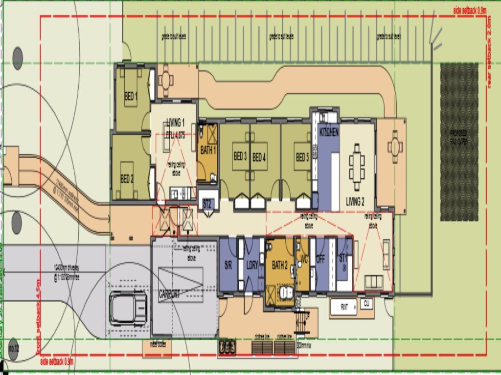 MODERN HPS HOME IN SUNNY FERN BAY — Floorplan 1
