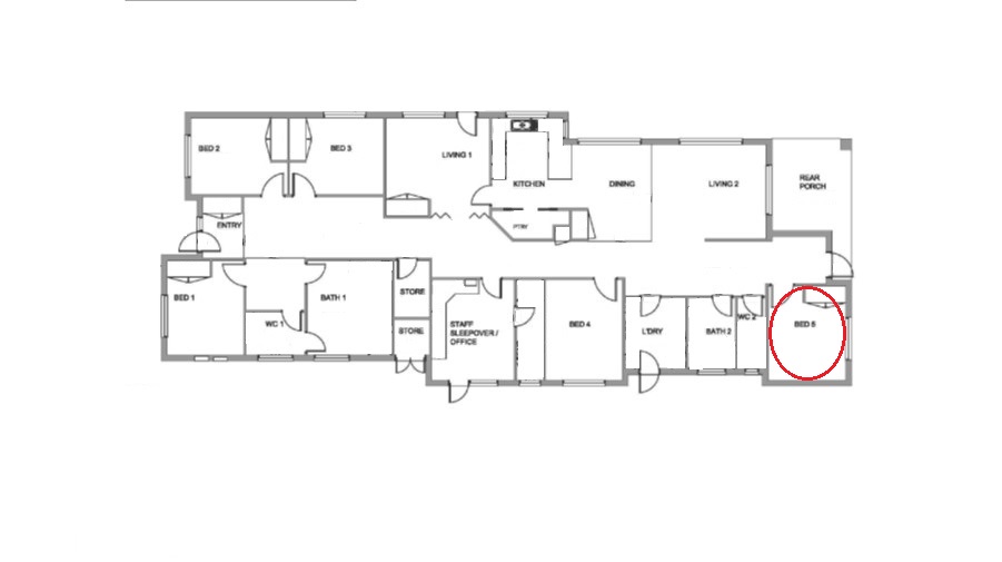 Supported living in Brookfield — Floorplan 1