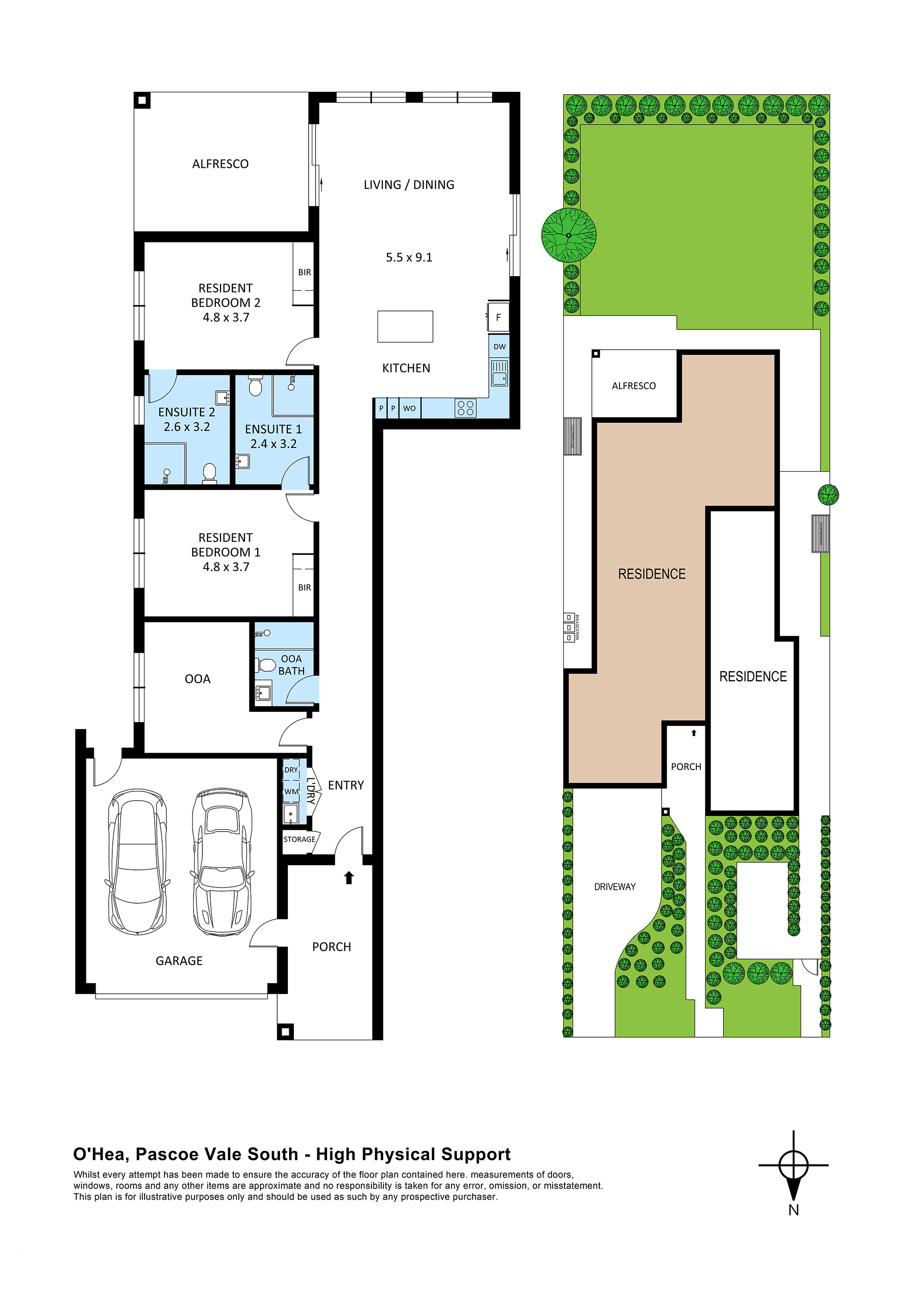 Dual residences in Pascoe Vale South, surrounded by calm, family-friendly streets — Floorplan 1