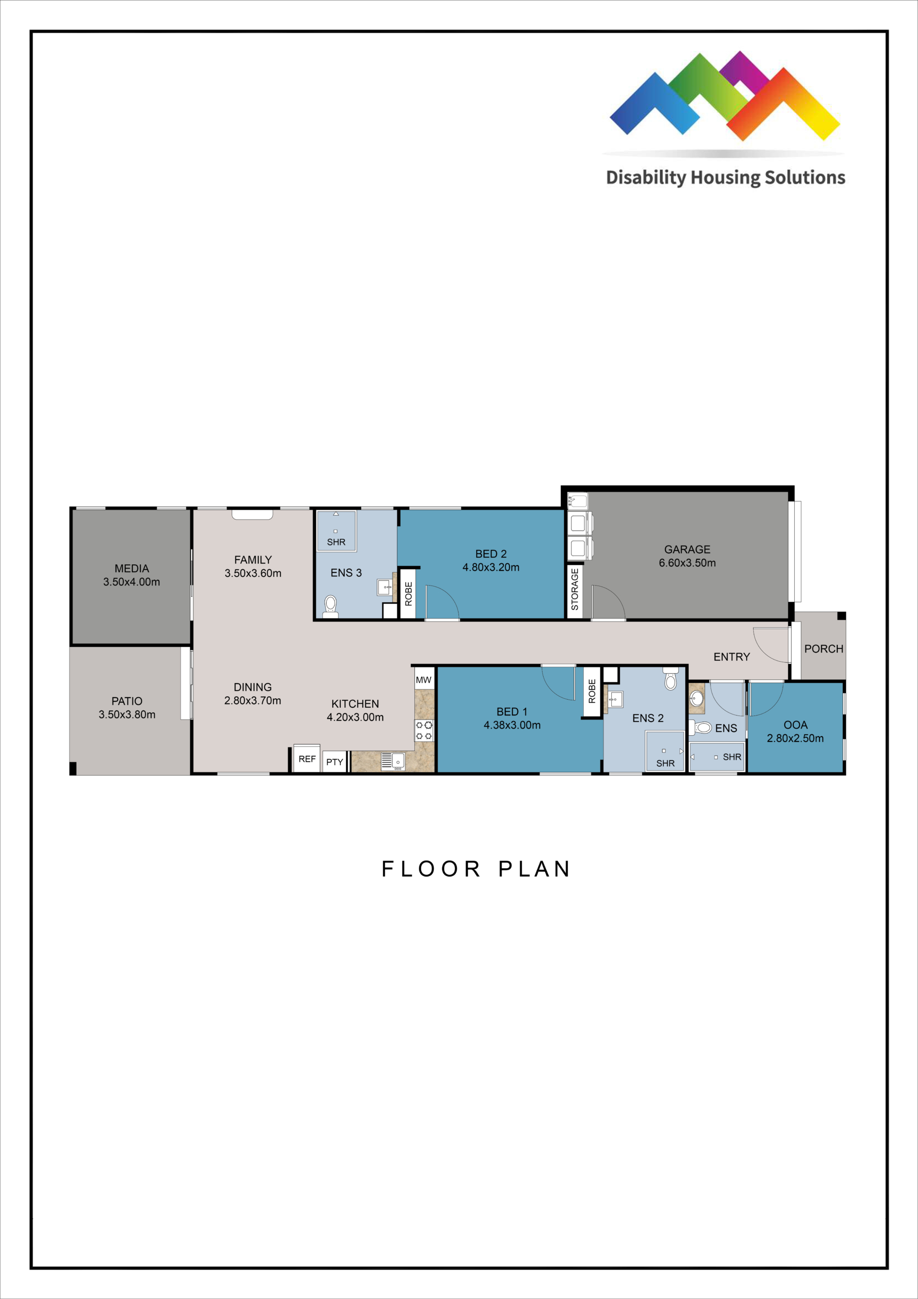 RASMUSSEN, QLD – HIGH PHYSICAL SUPPORT HOUSE — Floorplan 1