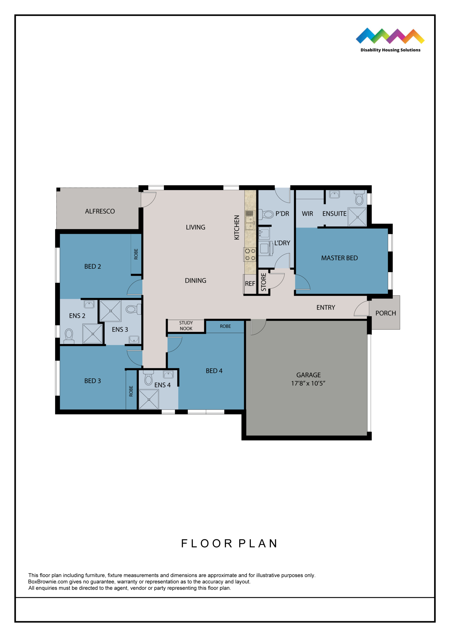Spring Mountain, Ipswich Qld - Robust House — Floorplan 1