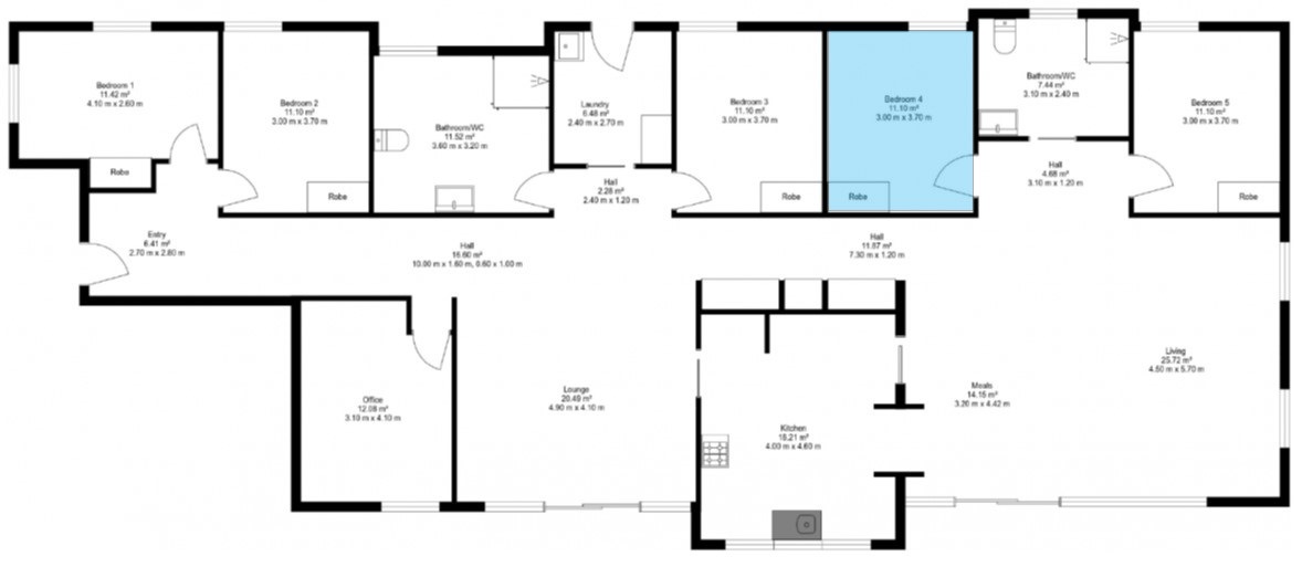 Spacious home positioned to all amenities. — Floorplan 1