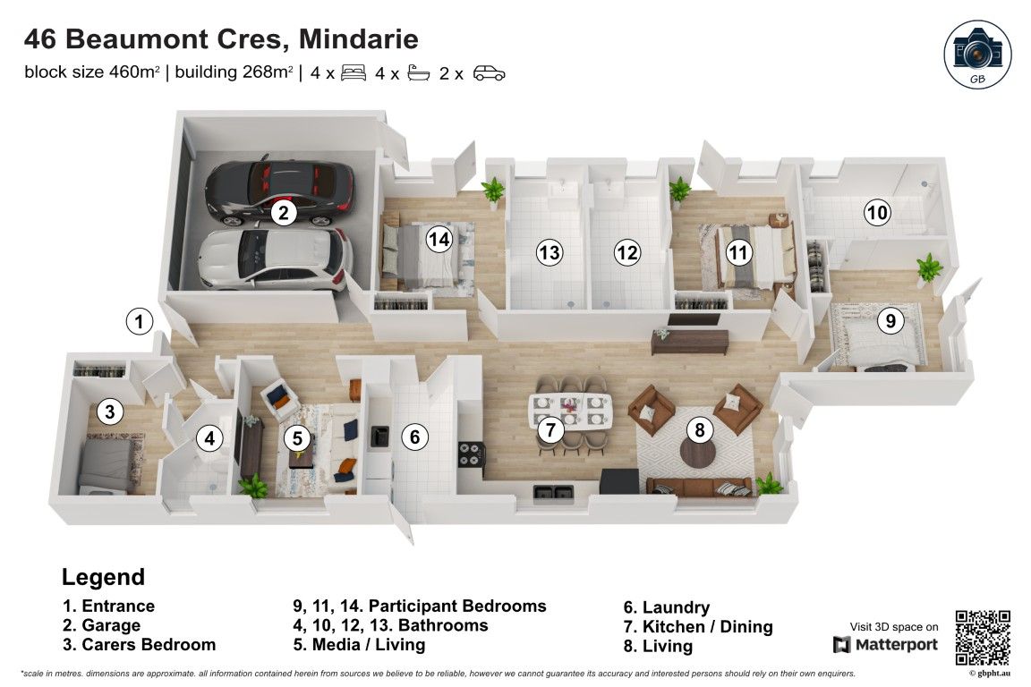 4 BR HPS Oceanfront Home for 3 Residents– OOA & 2 Living Area- Mindarie — Home image 15