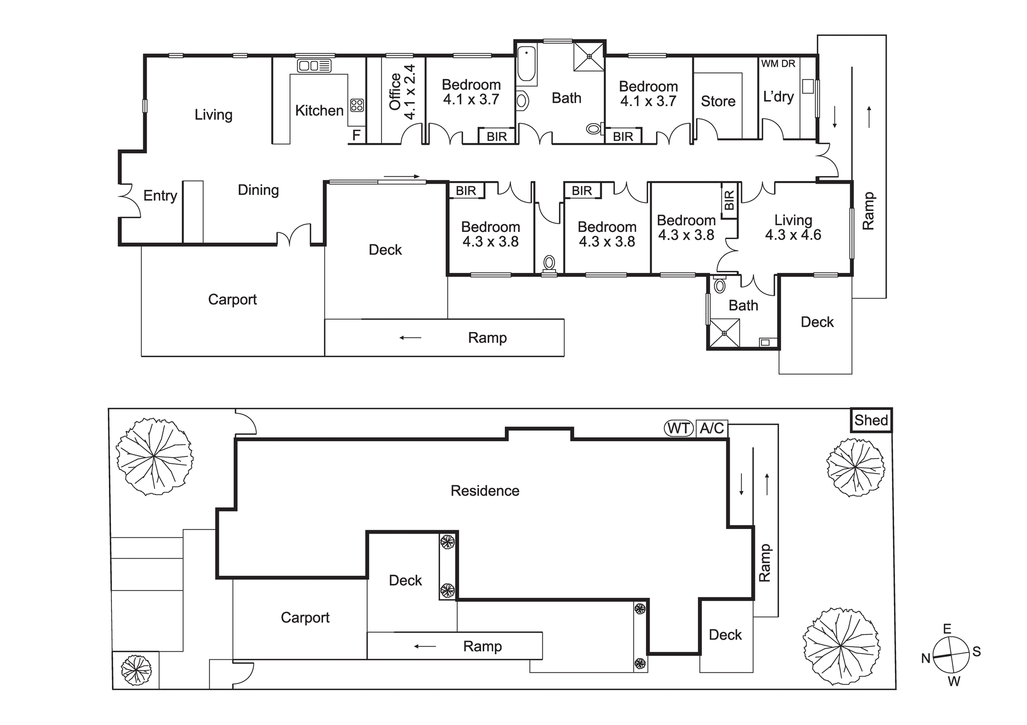 Hornsby – Shared 5-bedroom all-male home — Floorplan 1