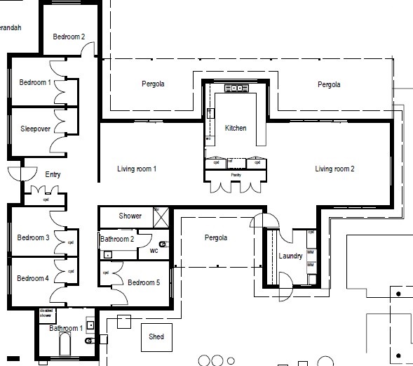 Haven: Fully Accessible house — Floorplan 1
