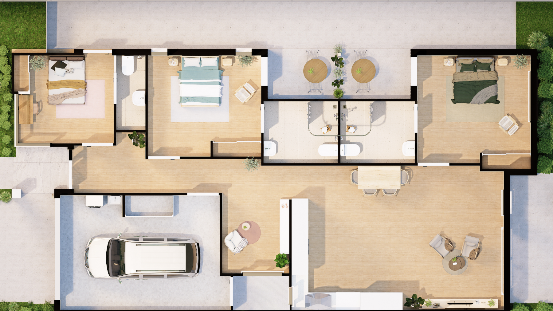 SDA HPS 2 Bedroom House plus OOA Beaconsfield, Vic 249 — Floorplan 1