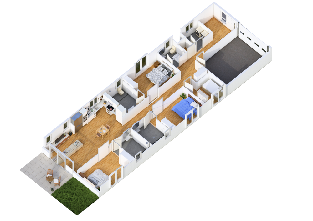 3 Bed home with OOA in Boondall — Floorplan 1