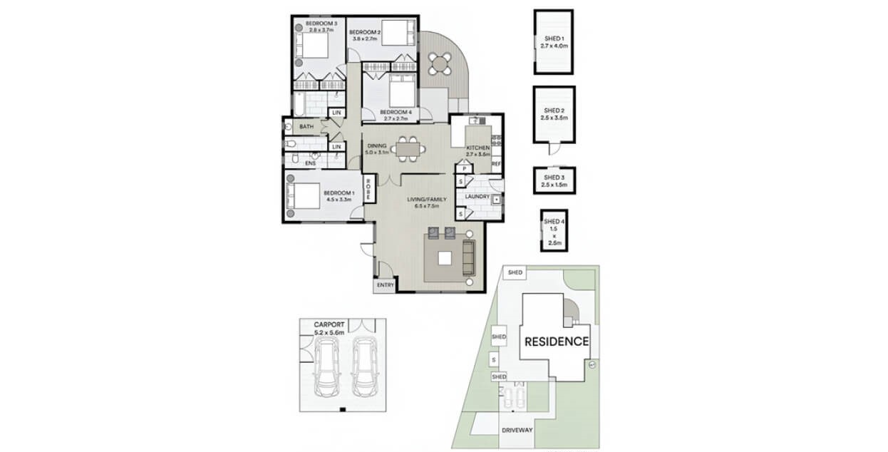 Discover Peaceful Living in Kings Langley, Sydney — Floorplan 1