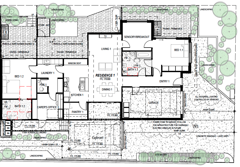 Modern Robust SDA Home in Dorreen — Floorplan 1