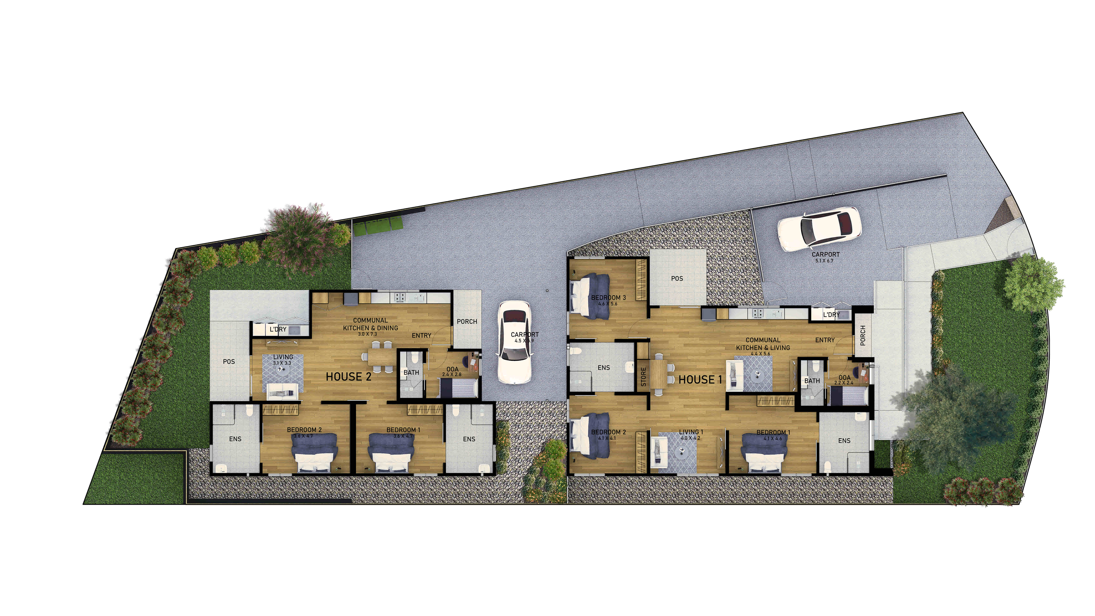 Experience contemporary, accessible, independent living in Pagewood — Floorplan 1