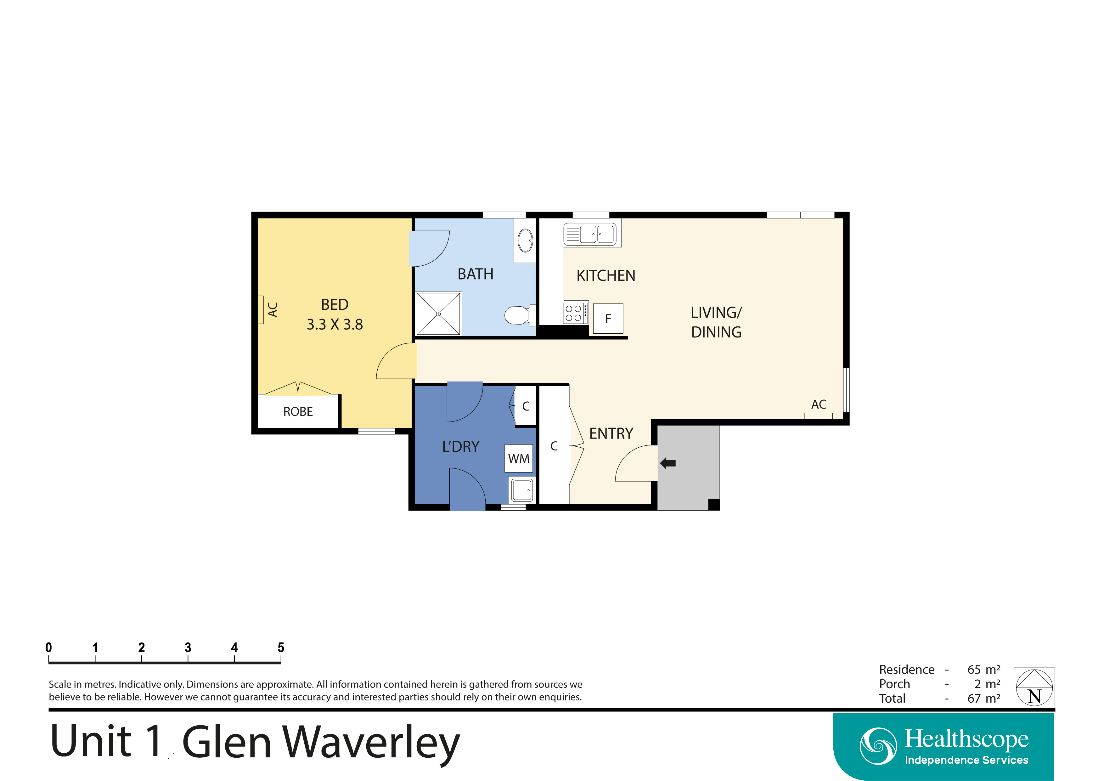 Supported Independent Living in a warm and welcoming home — Floorplan 1