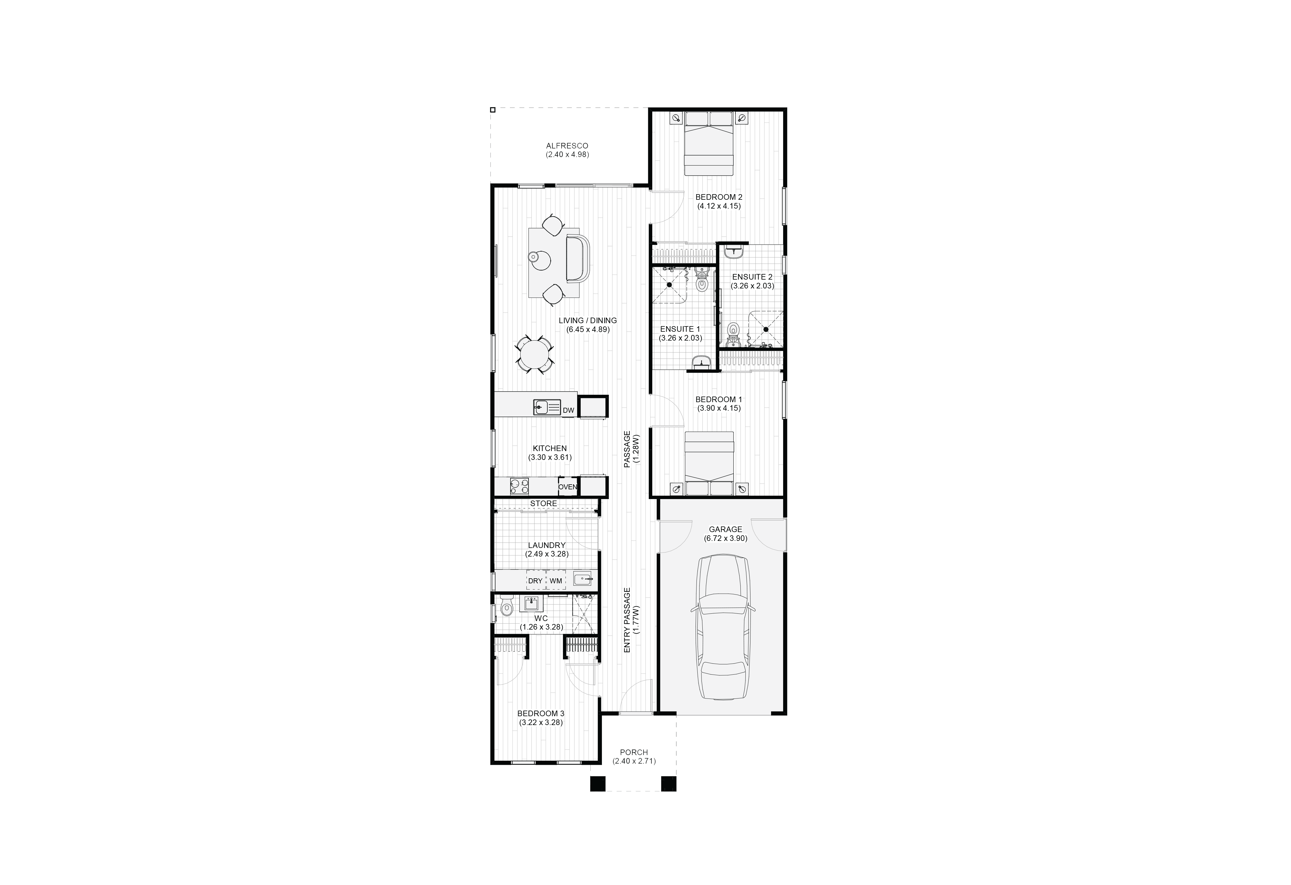 Bluetongue Dr, Magra, TAS 7140 — Floorplan 1