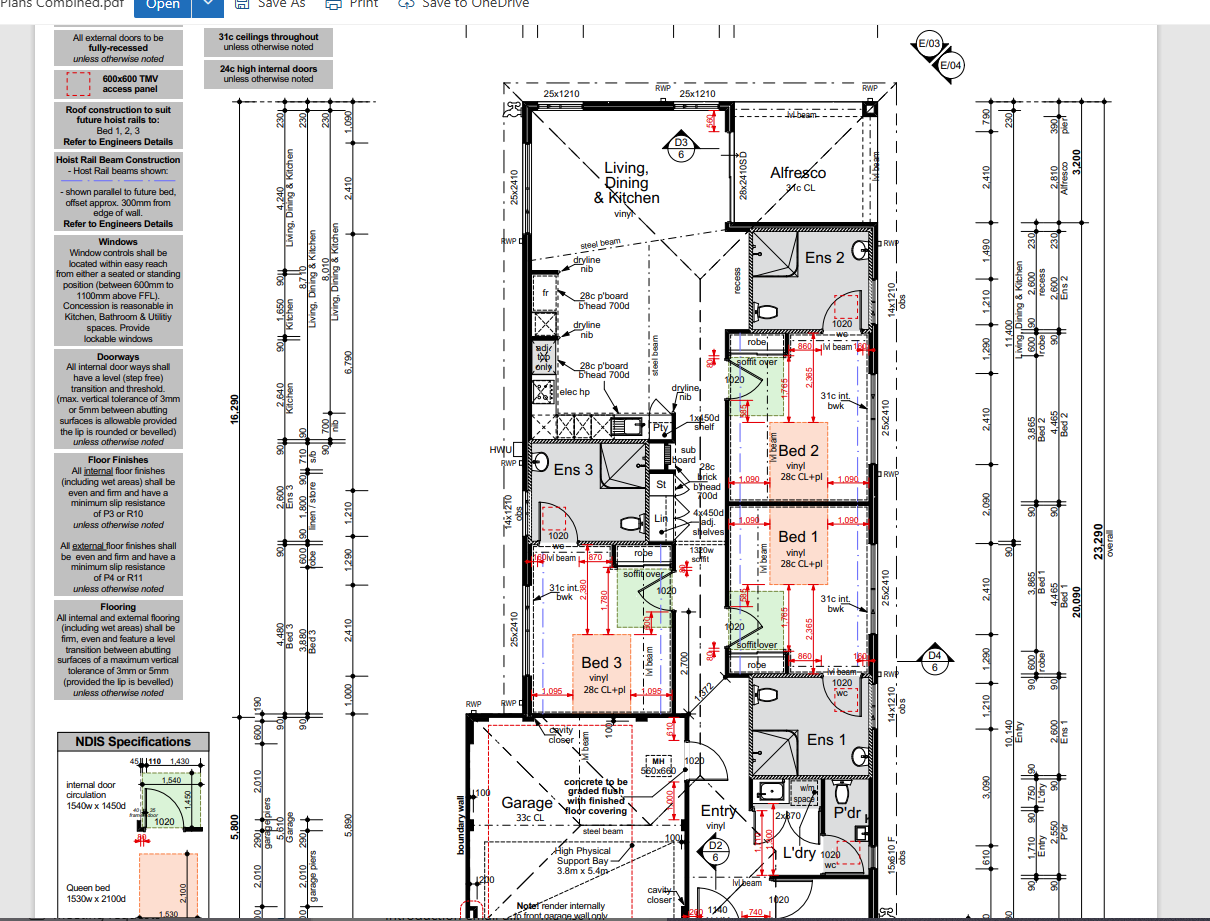 1 x VACANCY - HPS HOME - BANKSIA GROVE INCL. OOA ROOM — Floorplan 1