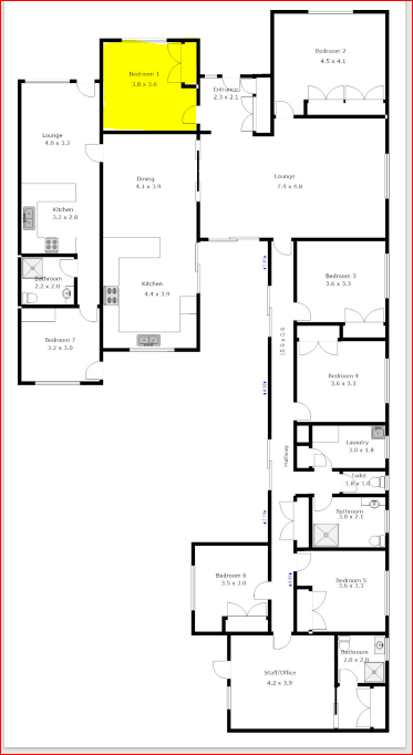 Altona North: Improved Liveability Accommodation — Floorplan 1