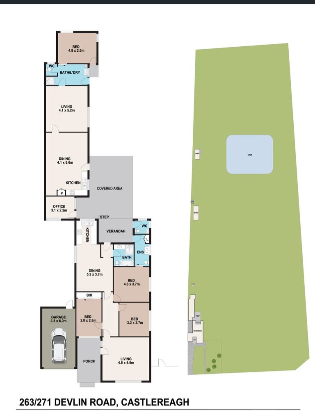 Castlereagh 3 bedroom Sil Home. With a one bedroom self contained flat at the back.. — Home image 5