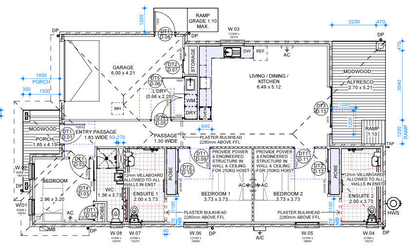 Bright & Modern 2-Bedroom + OOA HPS Home with Modern Open-Plan Living — Floorplan 1
