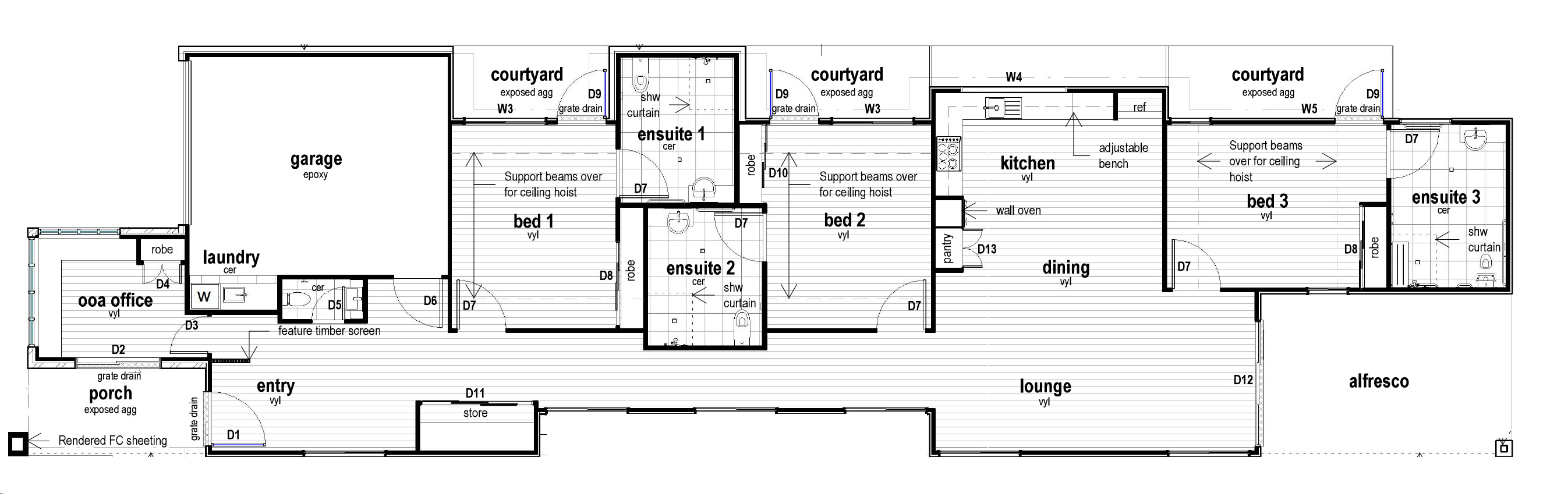 Thornlands 2 Bed, 3 Bath + OOA — Floorplan 1