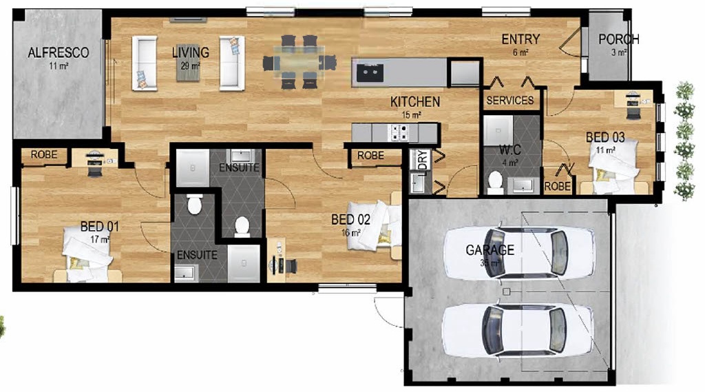 BRAND NEW ROBUST HOME - WYNDHAM VALE — Floorplan 1